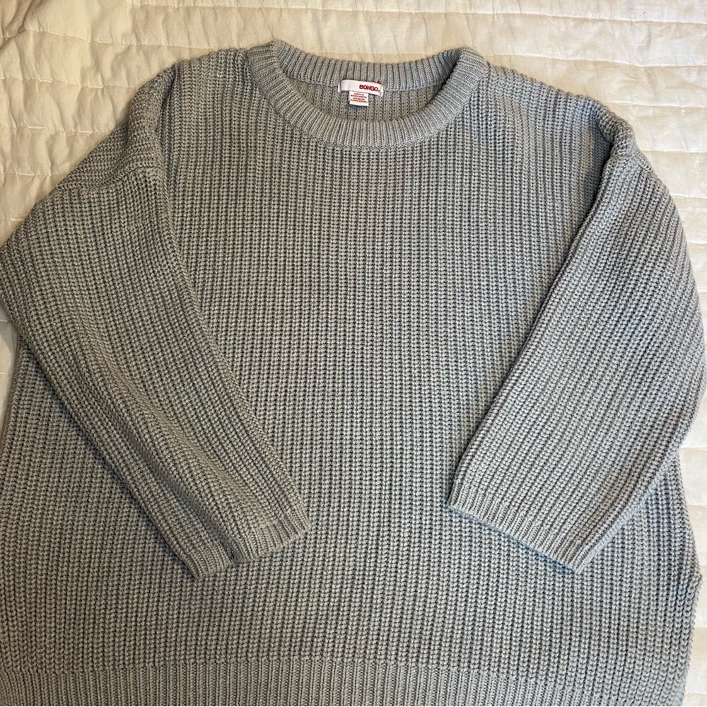 Gray sweater oversize fit